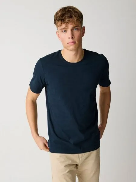 KnowledgeCotton Apparel KnowledgeCotton Apparel Basic T-Shirt O-Neck aus Bio-Baumwolle, Braun (cub), – Produktbild 2 von 4