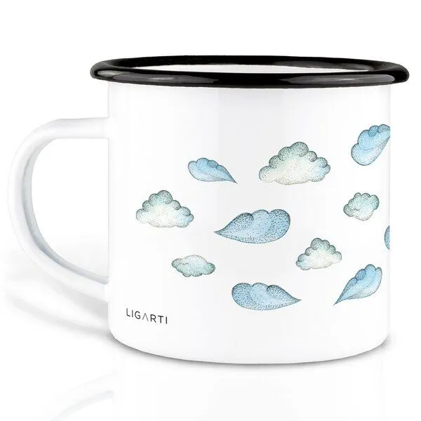 LIGARTI Emaille Tasse – Wolkendrache – LIGARTI Tiermanufaktur – Produktbild 2 von 4