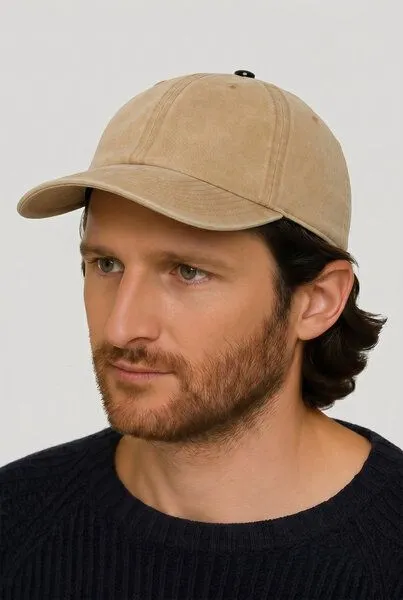 Lou-i Lou-i Cap Vintage Style Baumwolle, Khaki, – Produktbild 4 von 4
