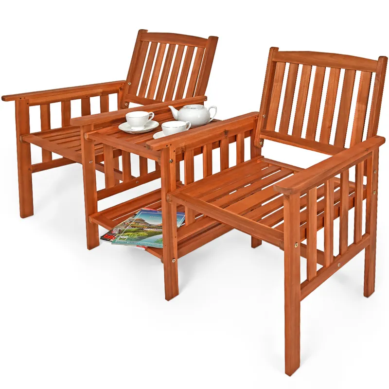 Casaria® Casaria Deuba Kino Bank Akazie – Produktbild 1 von 1