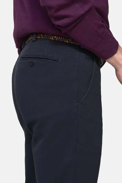 Meyer MEYER ACTIVE-Chino im Winter Twill, Blau (marine), – Produktbild 3 von 3