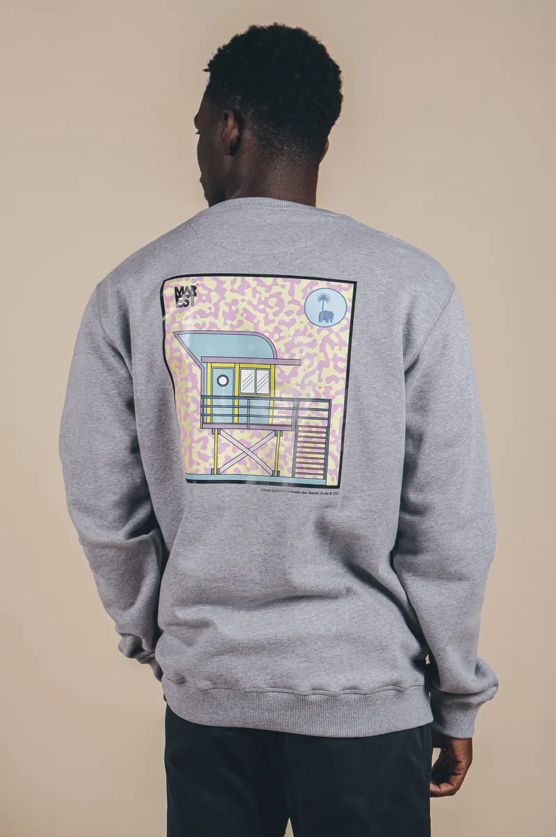 Trendsplant Trendsplant Herren vegan Pullover Art Hut Antonyo Marest X Trendsplant Sport Grau, Hellgrau, – Produktbild 2 von 2