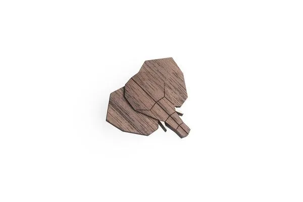 BeWooden BeWooden Brosche aus Holz Elefant – Produktbild 3 von 3