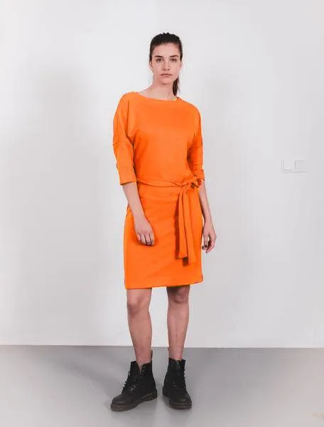 The Driftwood Tales The Driftwood Tales Super schones Kleid aus Sweatshirtstoffabfällen, Orange, – Produktbild 3 von 3