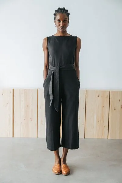 Jyoti - Fair Works Jyoti - Fair Works Hanf/ Tencel Jumpsuit Anusha Schwarz – Produktbild 3 von 4