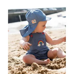 Frugi Frugi Latzhose Rainbow blau denim Sommerhose – Produktbild 1 von 1