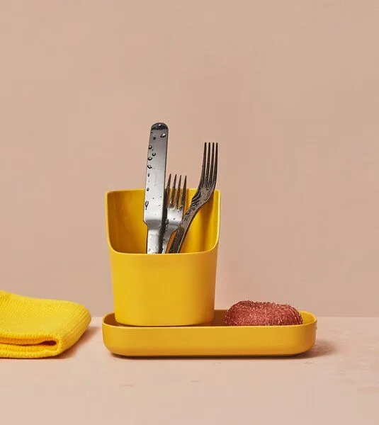 EKOBO EKOBO Spül-Organizer, 2-tlg., Gelb, – Produktbild 2 von 3