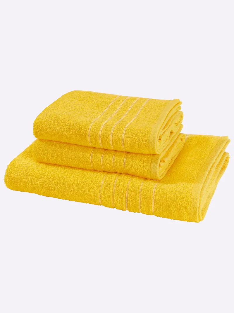 wäschepur Handtuch gelb, Gelb, – Produktbild 2 von 3