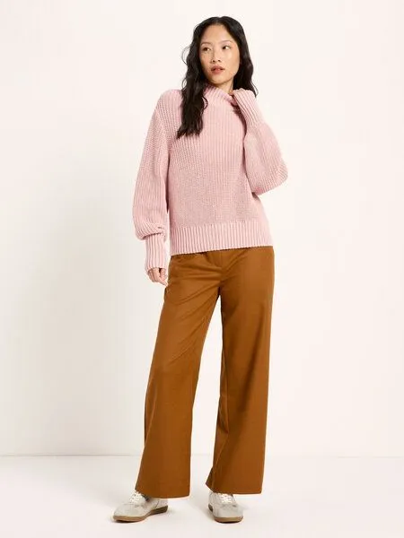 LANIUS LANIUS Grobstrickpullover aus Bio-Baumwolle, Rosa (rose), – Produktbild 2 von 4