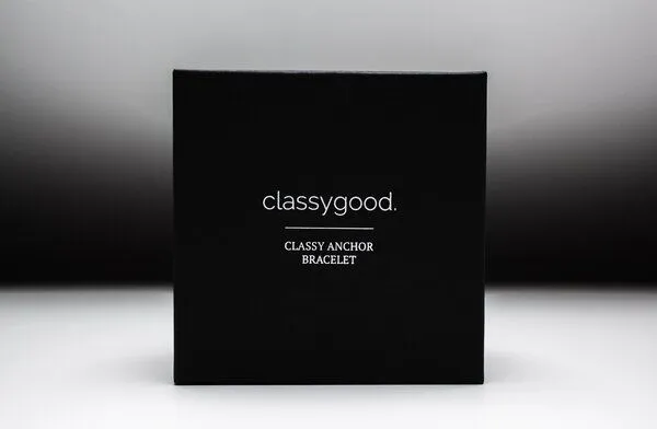 Classygood. Classygood. Anker Armband Edelstahl - Silber - Alcantara-Leder Band, Beige, – Produktbild 4 von 4