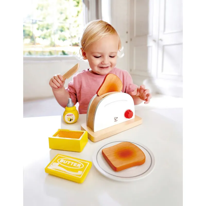 Hape Hape Toaster-Set Pop-up, Mehrfarbig, – Produktbild 1 von 3
