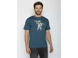 GreenBomb GREENBOMB Ski Bear Fusion - Lässiges Oversize-T-Shirt aus Bio-Baumwolle / hochwertiger Print / GOTS / Fair & Vegan – Produktbild 1 von 1