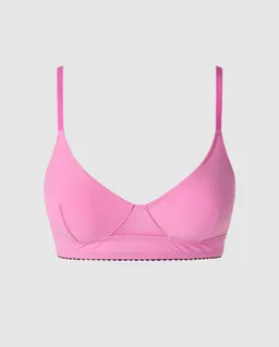 Understatement Understatement Damen vegan Bralette Dreiecks-Schnitt, U-Ausschnitt Blickdicht, Bonbonrosa – Produktbild 1 von 1