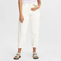 KnowledgeCotton Apparel KnowledgeCotton Apparel Cropped Mom Jeans - CALLA - aus Biobaumwolle – Produktbild 1 von 1