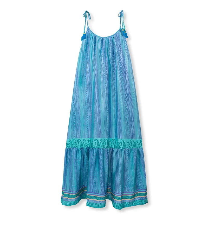 el.résidu el.résidu Damen vegan Kleid Myra, Hellblau, – Produktbild 1 von 2