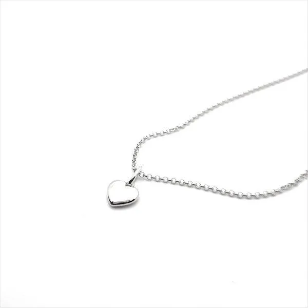MOANINA MOANINA Kette Mini Herz - 925 Silber/18k Gold Vermeil - 3 Längen, Silber, – Produktbild 3 von 4