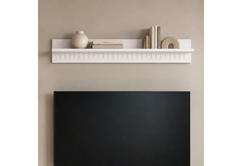 OTTO home Wandboard Cubrix, aus massivem Kiefernholz, in zwei unterschiedlichen Breiten, Weiß, – Produktbild 1 von 5