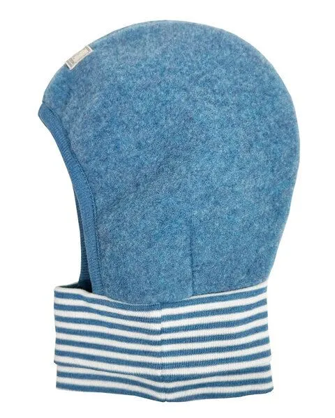 Pickapooh Pickapooh Schlupfmütze Schlüfli Wollfleece-Mütze mit Wolle-Seide-Halsschutz, Jean, – Produktbild 1 von 3