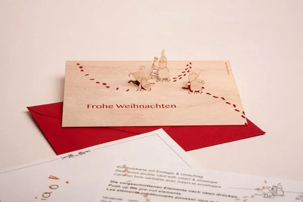Formes Formes Pop-Up Briefkarte Wichtel – Produktbild 2 von 3