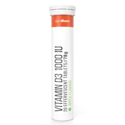 GymBeam GymBeam Vitamin D3 (1000 IU) Brausetabletten 20 Tabletten grüner Apfel – Produktbild 1 von 1