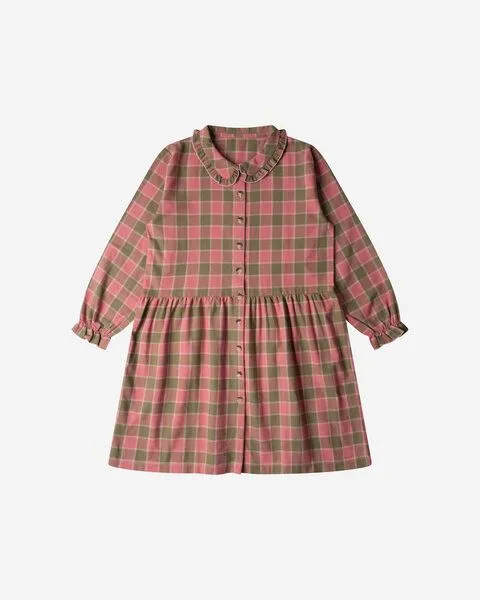 MATONA Matona Kleid | Flannel Collar Dress | aus Baumwolle, Coast check, – Produktbild 3 von 3