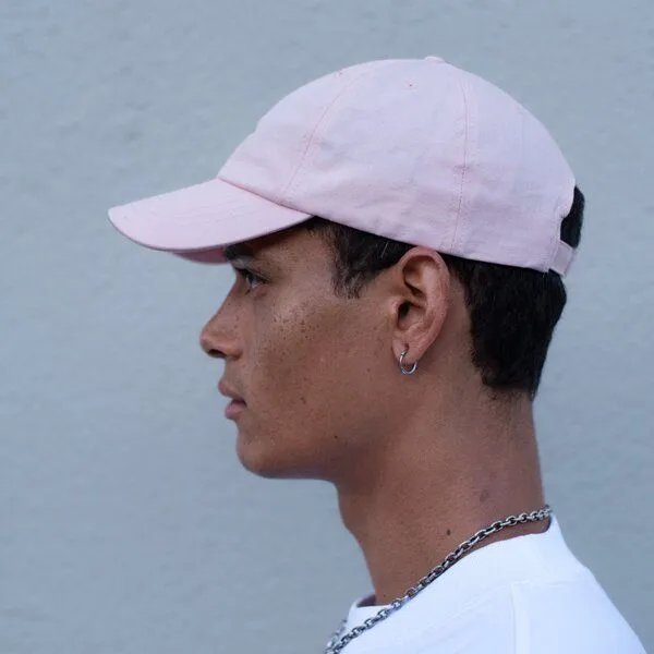 hey hey studios hey hey studios Unisex Cap „Rainbow 2.0“ powder pink aus Bio-Baumwolle, Rosa, – Produktbild 4 von 4