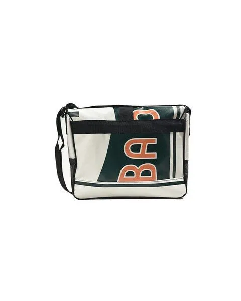DEMANO DEMANO Messenger Umhängetasche aus Recycelten Bannern Borne, Orange, – Produktbild 3 von 4