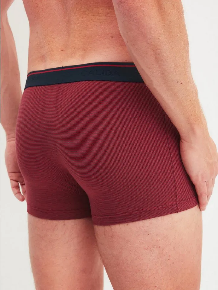 CALIDA CALIDA Boxer Cotton Stretch Herren (1-St) Softbund, weich und elastisch, Rot, – Produktbild 3 von 5