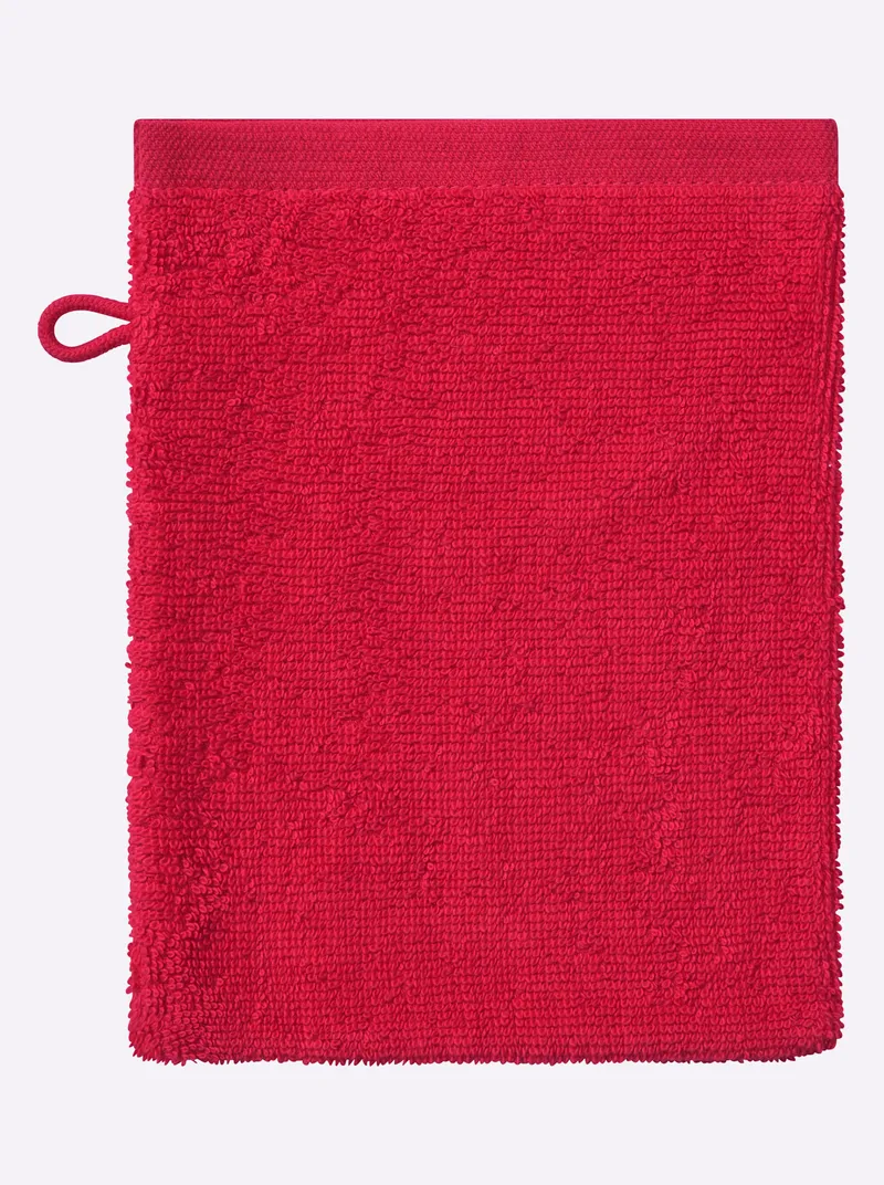wäschepur Handtuch rot, Rot, – Produktbild 3 von 3