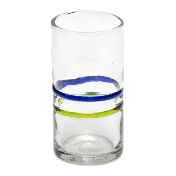 GLOBO Fair Trade GLOBO Fair Trade Glas Longdrink, Recyclingglas mundgeblasen, Ringe, – Produktbild 1 von 1