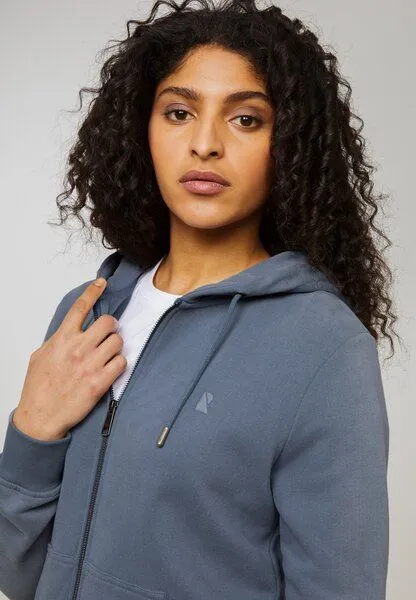 recolution Damen Sweatjacke aus Bio-Baumwolle - DAHLIA - recolution, Dove blue (blau), – Produktbild 4 von 4