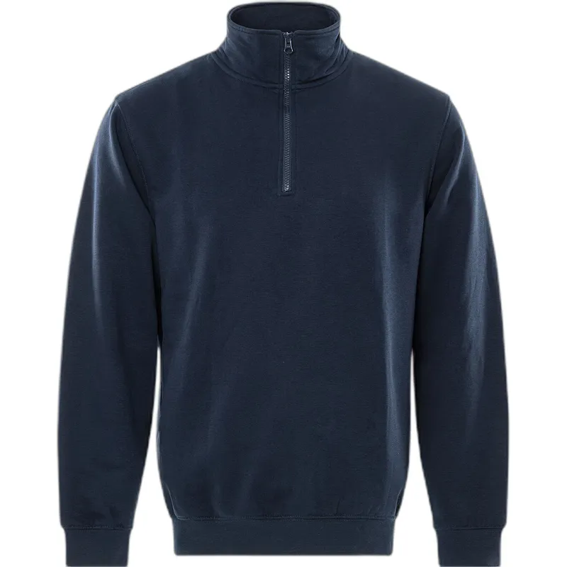 Fristads Sweatshirt 1/2 zip Fristads 1737 SWB, Bleu, – Produktbild 2 von 2