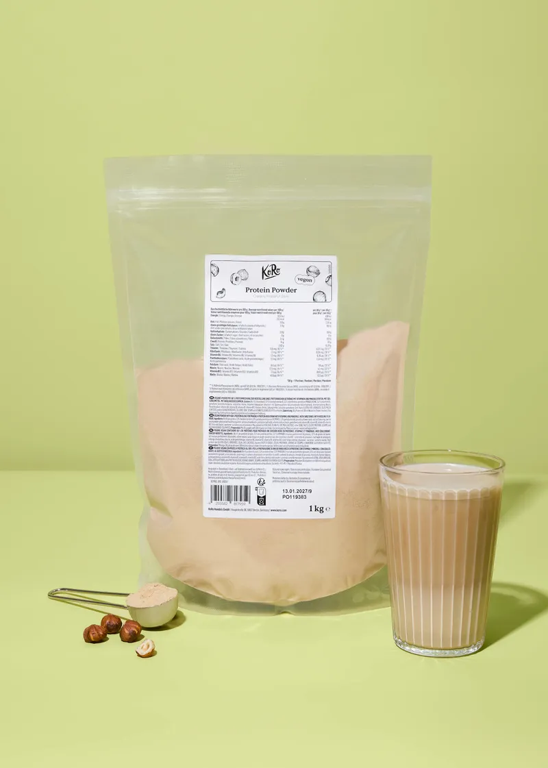 KoRo Vegan Protein Powder Creamy Hazelnut Style 1 kg – Produktbild 2 von 5