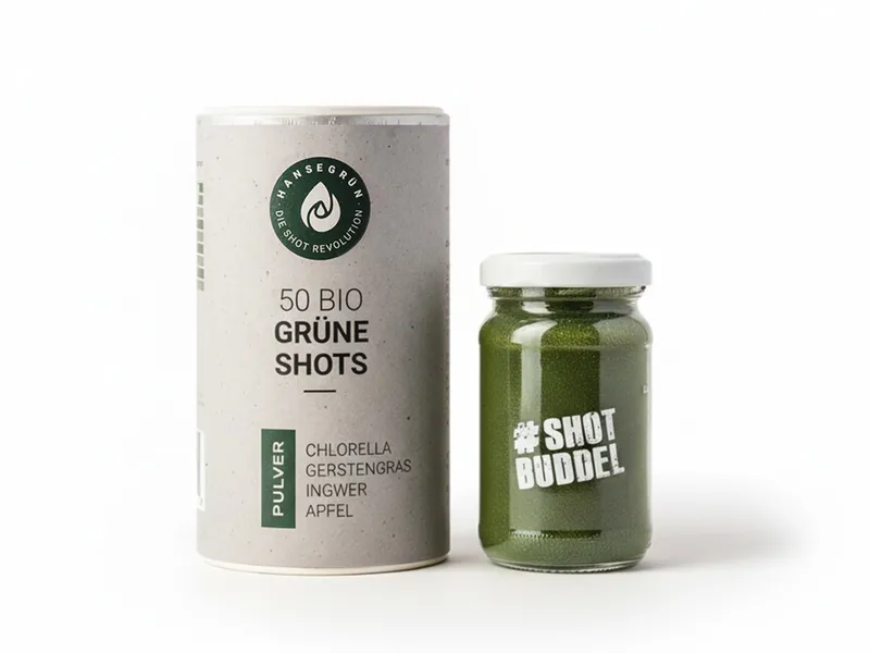 Hansegrün Hansegrün 50 Bio Grüne Darm Shots – Produktbild 1 von 2
