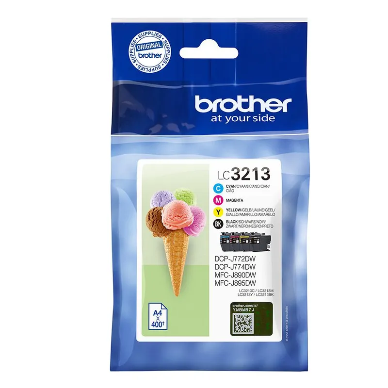 Brother Brother Tintenpatronen LC-3213BK/C/M/Y schwarz, cyan, magenta, gelb 4er-Set – Produktbild 2 von 2