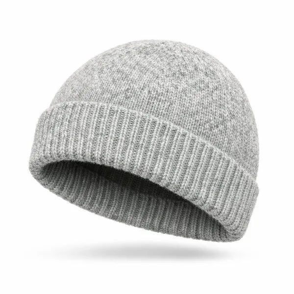 Opi and Max Opi and Max Alpaka & Wolle Beanie Mütze für Damen & Herren (Wollmütze), Grau melange, – Produktbild 1 von 2
