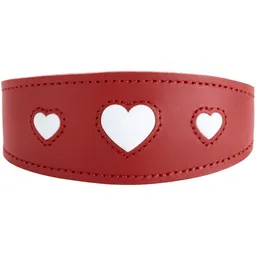 Dog Sport Dog Sport HUNTER Windhundhalsband love rot XS-S – Produktbild 1 von 1