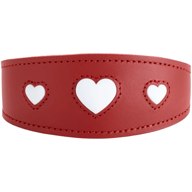 Dog Sport Dog Sport HUNTER Windhundhalsband love rot XS-S, Rot, – Produktbild 1 von 2