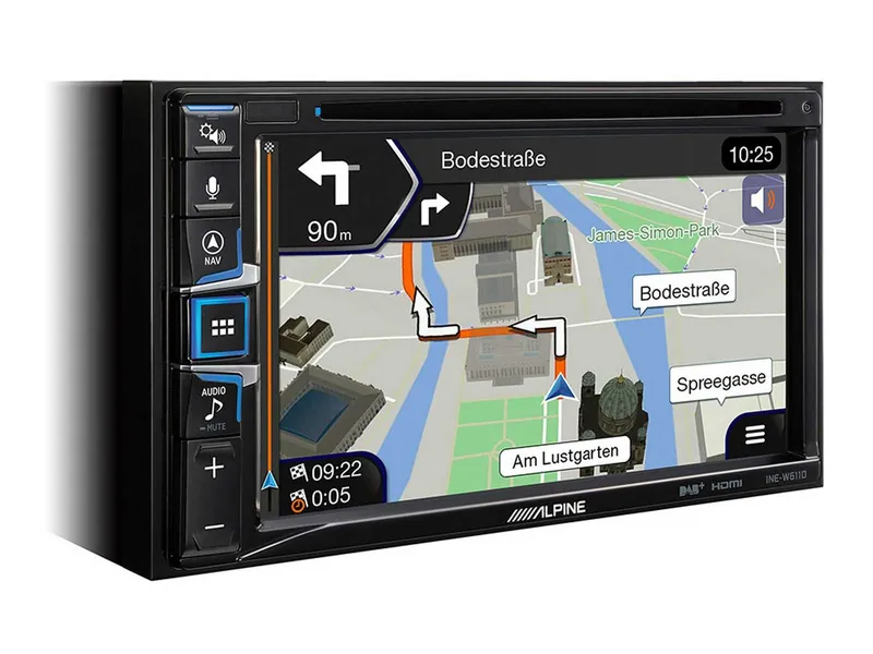 Alpine Alpine INE-W611D 2-DIN 6,5 Zoll Navigationssystem Apple Car Play Android Autoradio (RDS, AM/FM Radio, Animiertes Display, Freisprecheinrichtung, 2 DIN), Schwarz, – Produktbild 1 von 5