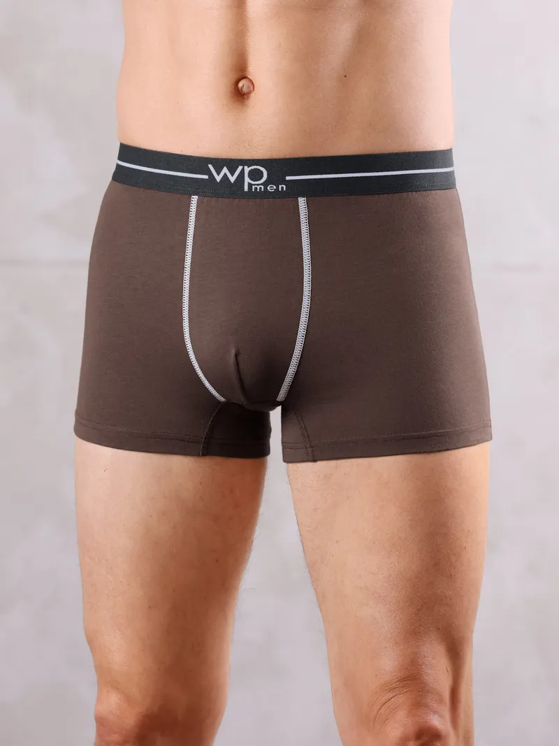wäschepur men Pants anthrazit + schoko + schwarz, Anthrazit + schoko + schwarz, – Produktbild 1 von 2