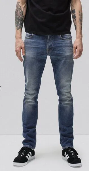 Nudie Jeans Nudie Jeans Grim Tim Sentimental Blue, Blue, – Produktbild 2 von 3