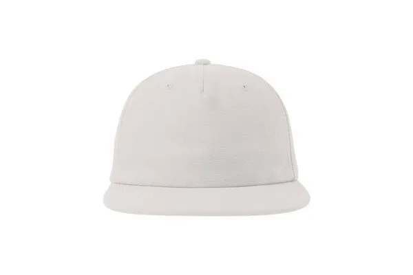 Atlantis Headwear Atlantis Headwear Old-School-Kappe aus einer Mischung aus recyceltem und Bio-Baumwoll, Weiss, – Produktbild 3 von 4