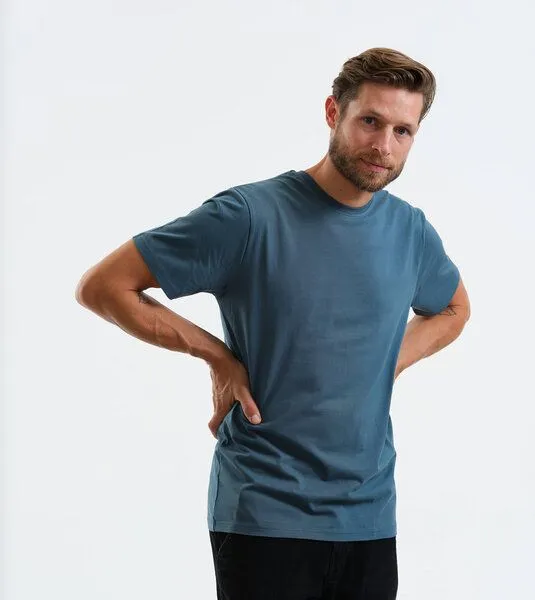 Gary Mash GARY MASH Herren Basic T-Shirt aus Biobaumwolle, Dunkles petrol, – Produktbild 3 von 4