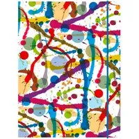 Sammelmappe "Abstrakt", DIN A4, mit Gummizug, 3 Einschlagklappen, Recyclingkarton 500 g/m² – Produktbild 1 von 1