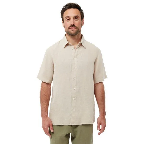 Givn Berlin Givn Berlin Kurzarm-Hemd Koda, Oat beige linen, – Produktbild 1 von 4