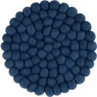 myfelt myfelt Filzkugel Topfuntersetzer (⌀ 20 cm), Dunkelblau (alva), – Produktbild 1 von 1