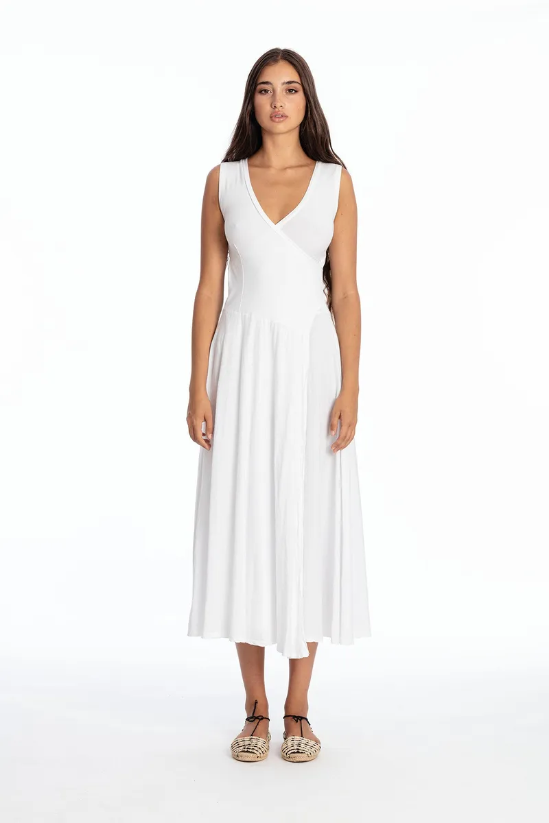 RAVENS VIEW IBIZA RAVENS VIEW IBIZA Damen vegan Kleid Ärmellos Veronika Weiß, Weiß, – Produktbild 2 von 2