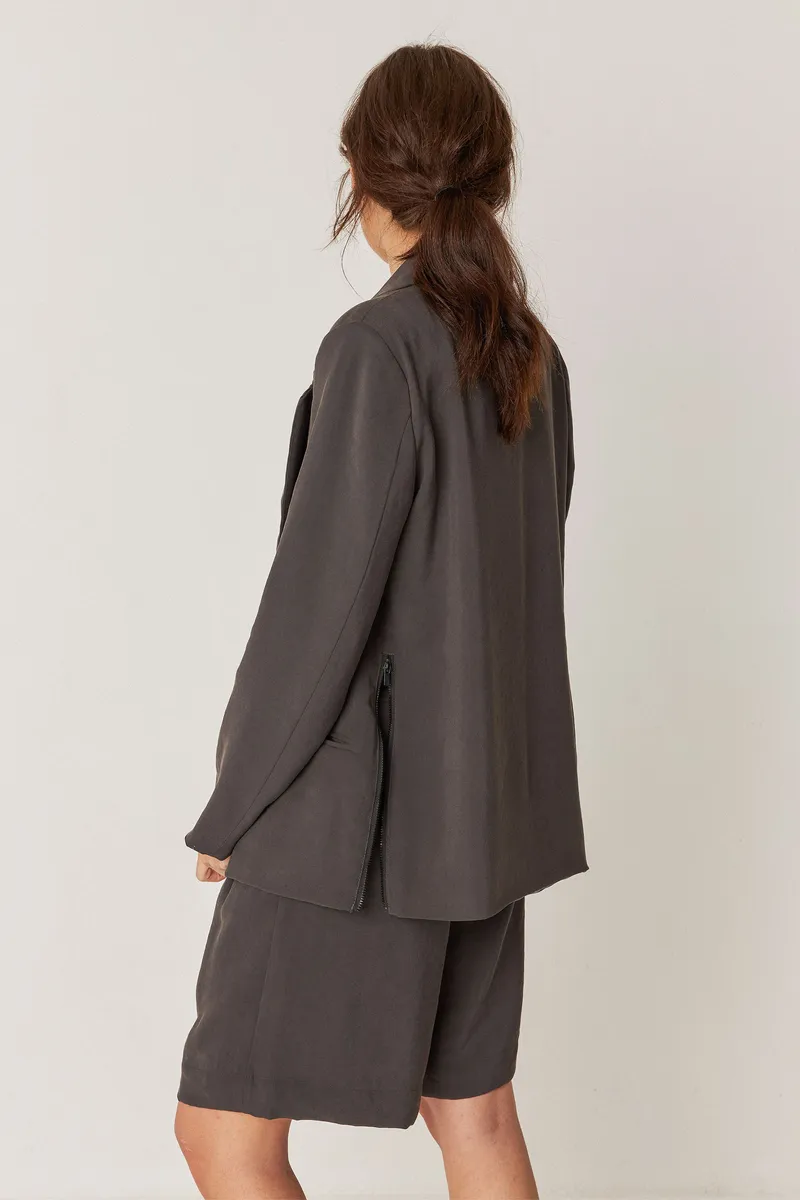 SKFK SKFK Damen vegan Blazer Mati Gray, Grau, – Produktbild 2 von 2