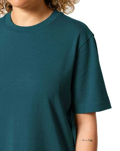 YTWOO YTWOO Nachhaltiges schweres Unisex T-Shirt, Blaugrün, – Produktbild 2 von 4