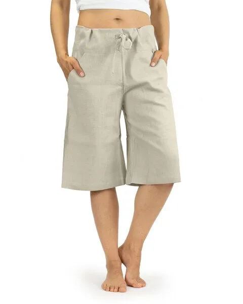 SCHAZAD Bermuda-Leinenhose von SCHAZAD, Beige, – Produktbild 1 von 5